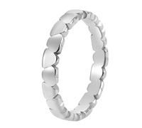 HUANGBONIG Bague d'amour simple en Europe et aux États-Unis - Petit bijou frais en titane., No. 6