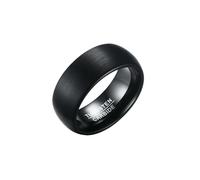 HUANGBONIG Bague en acier tungstène brossé de style coréen, bague personnalisée créative pour homme, Métal