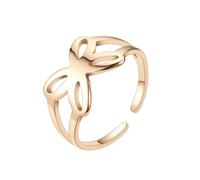 HUANGBONIG Bague en titane ouverture tempérament couronne amour richesse arbre creux bague, Métal