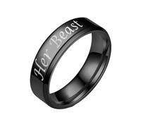 HUANGBONIG Bague exquise au design hip-hop simple pour couples en Europe et en Amérique, 13(th)