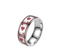 HUANGBONIG Bague porte-bonheur pour homme au design hip-hop simple et résistant aux couleurs, No.7