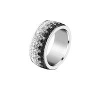 HUANGBONIG Bague pour femme européenne et américaine simple dégradé multicolore mélange de diamants, No.7