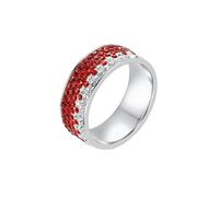 HUANGBONIG Bague pour femme européenne et américaine simple dégradé multicolore mélange de diamants, No.6