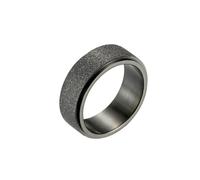 HUANGBONIG Bague rotative en titane personnalisée pour décompression pour couples., 12(th), Métal