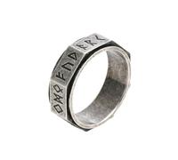 HUANGBONIG Bague rotative rétro à huit côtés pour homme - Rune - Bijoux créatifs, No. 6