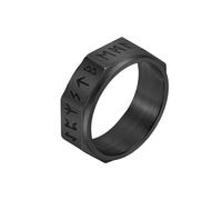 HUANGBONIG Bague rotative rétro à huit côtés pour homme - Rune - Bijoux créatifs, No. 6
