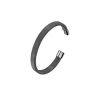 HUANGBONIG Bracelet élastique en maille d'acier titane en forme de C pour homme, Métal