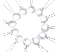 HUANGBONIG Chaîne de clavicule en argent sterling 12 constellations version coréenne de personnalité simple, Métal