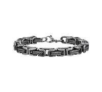 HUANGBONIG Chaîne torsadée en acier inoxydable rétro faite à la main pour homme, bijoux créatifs simples, Métal