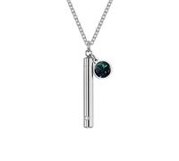 HUANGBONIG Collier en titane lumineux douze constellations pour femme, Métal