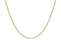 HUANGBONIG Collier tressé en acier inoxydable pour femmes européennes et américaines, accessoires simples, Métal