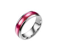 HUANGBONIG Couple en Europe et Amérique Simple Loisir Titane Bague, 13(th), Métal