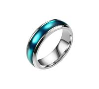 HUANGBONIG Couple en Europe et Amérique Simple Loisir Titane Bague, 13(th), Métal