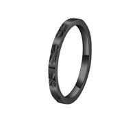 HUANGBONIG Le bijou à onglet avec section circonférentielle est chevauché avec une bague fine en acier titane., 10(th)