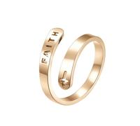 HUANGBONIG Lot de 2 anneaux croisés en acier titane avec ouverture réglable, 9#, Métal