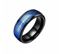 HUANGBONIG Lot de 2 anneaux de tir à l'arc en acier inoxydable personnalisés européens et américains, 12(th), Métal