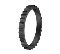 HUANGBONIG Lot de 2 bagues d'engrenage concave-convexe simples irrégulières en titane pour l'Europe et les États-Unis, No. 6