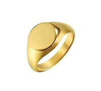 HUANGBONIG Lot de 2 bagues d'étanchéité rondes lisses en acier titane pour femme, 10#, Métal