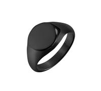 HUANGBONIG Lot de 2 bagues d'étanchéité rondes lisses en acier titane pour femme, 7#, Métal