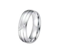 HUANGBONIG Lot de 2 bagues en acier inoxydable pour couples européens et américains, simples et capables de personnaliser en titane double couleur, No. 9, Métal