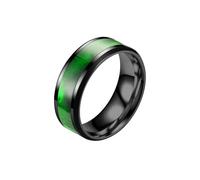 HUANGBONIG Lot de 2 bagues en acier inoxydable pour homme avec dragon, No. 7, Métal