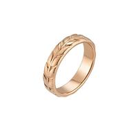HUANGBONIG Lot de 2 bagues florales en titane pour femme, No. 7, Métal