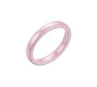 HUANGBONIG Lot de 2 bagues lisses en céramique avec diamant européen et américain, No. 7, Métal