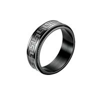 HUANGBONIG Lot de 2 bagues rotatives anti-anxiété pour homme Europe et Amérique, 13(th), Métal