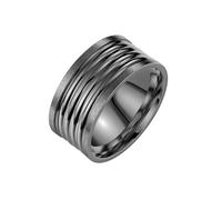 HUANGBONIG Lot de 2 bagues unies personnalisées en acier titane pour homme Europe et Amérique, 13(th), Métal