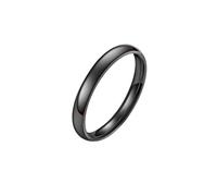 HUANGBONIG Version coréenne de tempérament élément cercle arc titane acier bague simple populaire couple bague, No. 7, Métal
