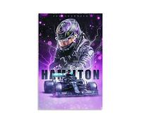 Huangchen Lewis Hamilton - Impression sur toile - Motif casque violet - 50 x 75 cm