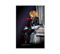 HUANGCHOU Poster de chanteur Mylene Farmer 25 sur toile - Décoration murale pour salon, chambre à coucher - 30 x 45 cm - Sans cadre :