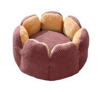 HUANGGG Lit pour animal de compagnie avec coussin amovible, poignée douce, beau lit rond pour chien, coussin amovible