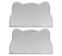 HUANGGG Lot de 2 sets de table en silicone pour animal domestique - Tapis de nourriture pour animaux domestiques - Tapis d'alimentation pour animaux domestiques - Facile à laver