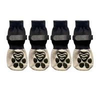 HUANGGG Lot de 4 paires de chaussettes de protection pour chien avec motifs de pattes