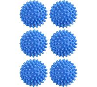 HuangguiyuanV Lot de 6 boules de lavage réutilisables à économie d'énergie pour un séchage accéléré et une réduction des plis Bleu