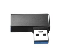 HUANGING Adaptateur USB 3.0 mâle vers femelle à angle droit pour transfert de données 5 Gbit/s, connexion facile pour un espace étroit
