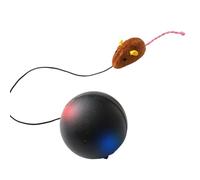 HUANGING Balle roulante automatique rechargeable pour animaux de compagnie, chats, stimulation mentale, comportements naturels, poursuite et taquinerie, jouet électrique pour chats roulants
