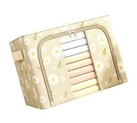 HUANGING Boîte de rangement pliable haute capacité pour vêtements avec fenêtre Oxford pour une identification facile