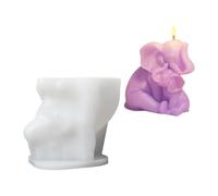 HUANGING Bougie éléphant maman et silicone pour bougie en résine époxy, savon, décoration d'intérieur, fabrication de gypse en silicone