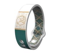 HUANGING Bracelets tendance en silicone doux pour la peau avec versets inspirants de la Bible et du Coran adaptés pour la foi quotidienne, as the pic show, Silicone