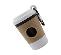 HUANGING Distributeur de sacs à déjections canines Creative Coffee - Boîte de toilette portable pour promener et voyager en plein air