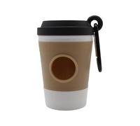 HUANGING Distributeur de sacs à déjections canines Creative Coffee - Boîte de toilette portable pour promener et voyager en plein air