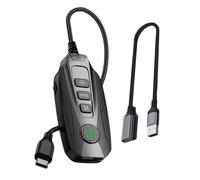 HUANGING Easy USB Petite carte son externe 7.1 canaux adaptateur pour appareils de grande compatibilité Noir