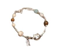 HUANGING Élégant motif animaux avec chaîne de 19 cm + extension de 4 cm pour homme et femme accessoire de mode chaîne réglable cadeau