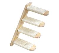 HUANGING Étagère d'escalade murale en bois stable pour chaton jouant à la plate-forme d'escalier Lit pour animaux domestiques