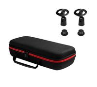 HUANGING Étui de microphone sans fil avec adaptateur pour double système de micro - Protège contre les chutes de choc - Pour karaoké, Kt01 Transfe, as the pic show