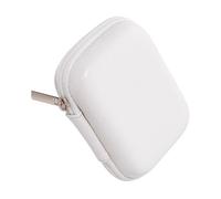 HUANGING Étui rigide pour appareil photo numérique - Petit support de voyage pour carte mémoire - Adaptateur de chargement sans fil, blanc, AS the pic show