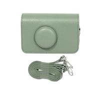 HUANGING Housse de protection rétro pour appareil photo H35 501F en polyuréthane avec bandoulière réglable, couleur unie, Vert, as the pic show