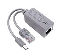 HUANGING IEEE802.3af Répartiteur d'alimentation par Ethernet USB C 48 V vers 5 V 2,4 A pour décodeur passerelles tête secouante caméra